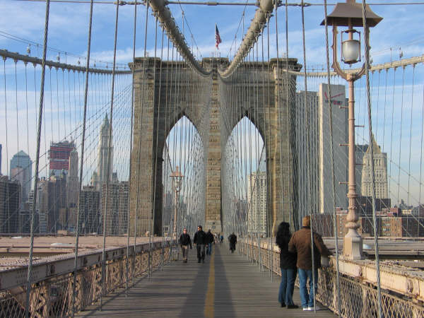  El Puente de Brooklyn, punto de vital importancia en la película de Sex & the City (clickear para agrandar imagen).